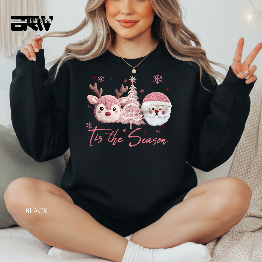 'Tis The Season Yarn 2' Christmas Crewneck Sweatshirt
