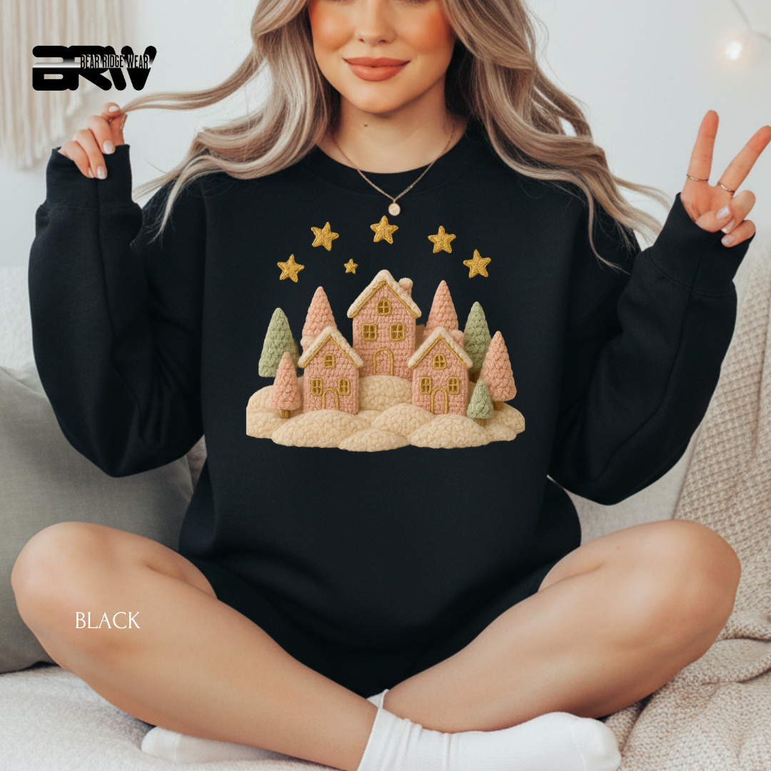 Village Yarn Christmas Crewneck Sweatshirt