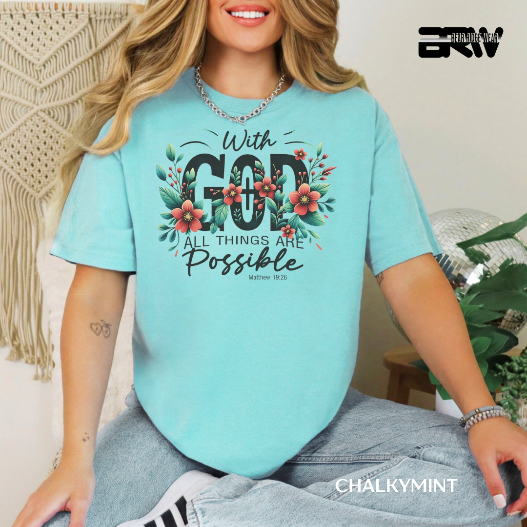 'With God' Faith Tee