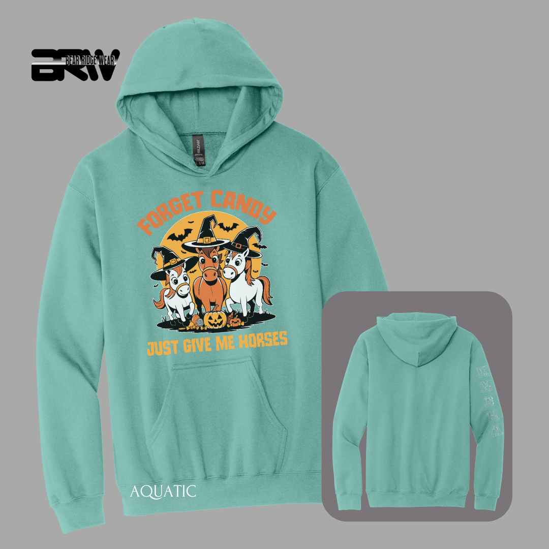 'Forget Candy-Horses' Fall Hoodies