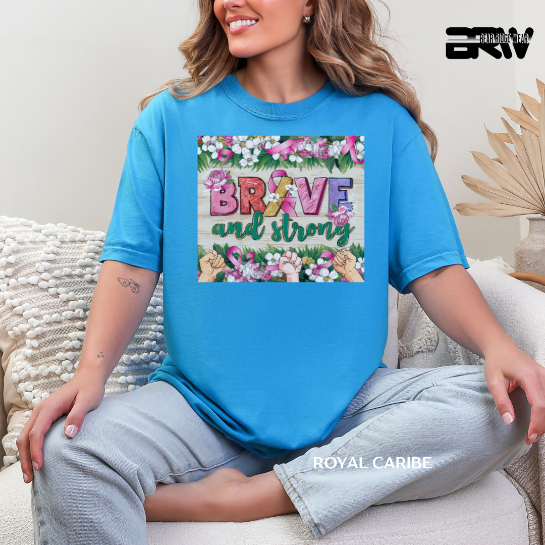 'Brave and strong' Awareness Tee