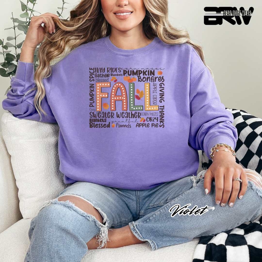 'Fall Hay Rides etc' Fall Long Sleeve Tee