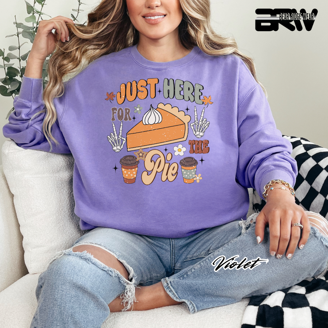'Just Here For The Pie' Fall Long Sleeve Tee