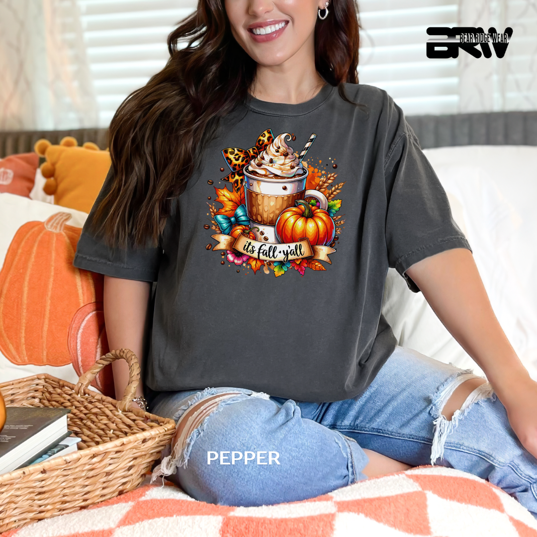 'Its Fall Yall Latte' Fall Tee