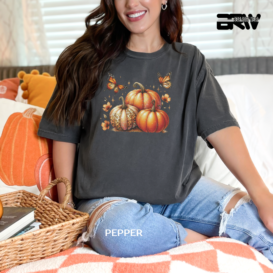 'Pumpkins And Butterflies' Fall Tee