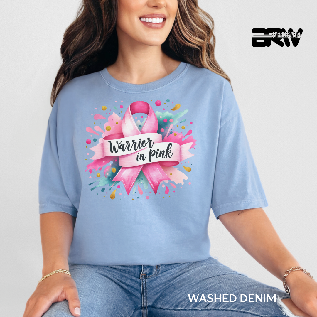'Breast cancer Warrior in Pink' Awareness Tee