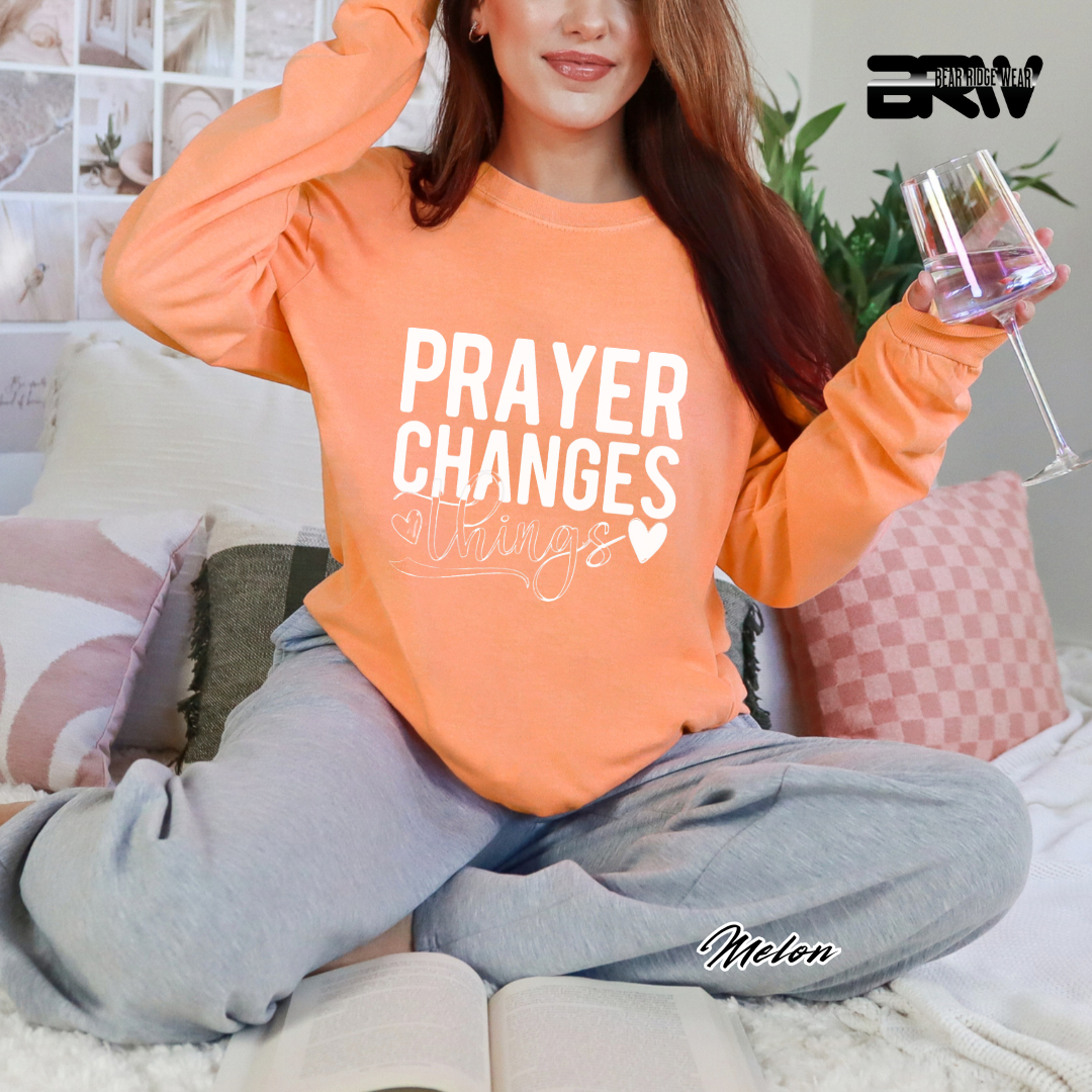 'Prayer Changes Things' Faith Long-Sleeve Tee