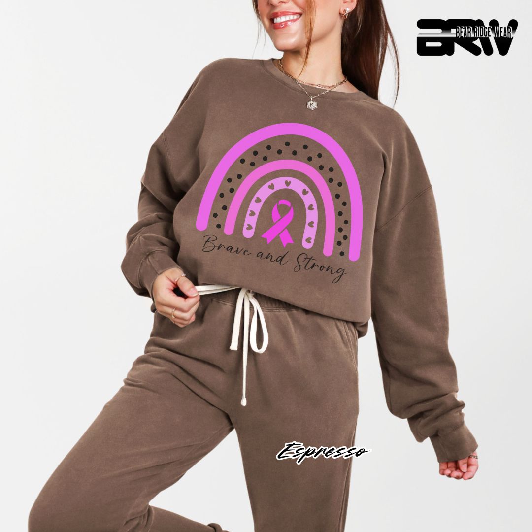 'Brave and Strong' Awareness Long Sleeve Tee