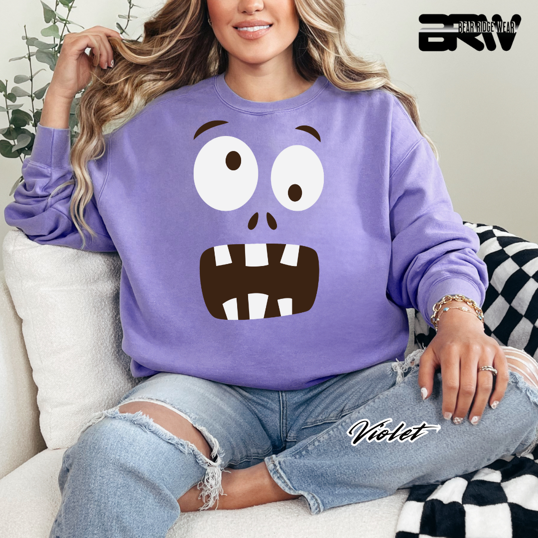 'Monster face' Fall Long Sleeve Tee