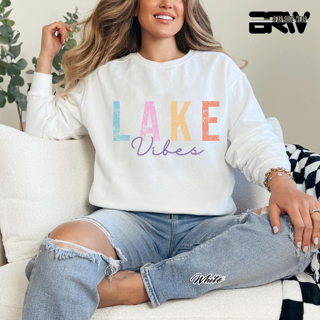 'Lake Vibes' Summer Long-Sleeve Tee