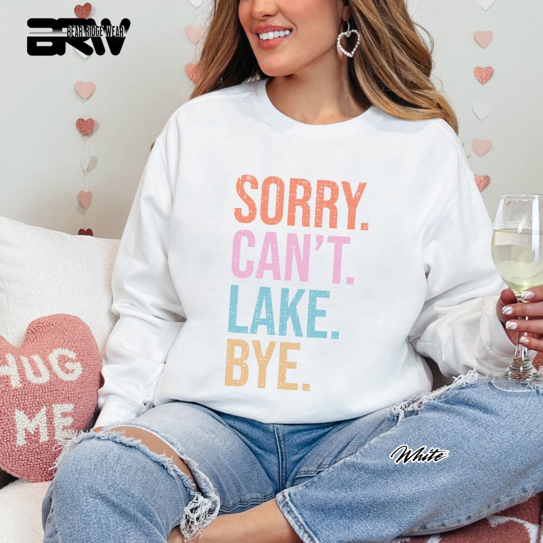 'Sorry Can't Lake Bye' Summer Long-Sleeve Tee