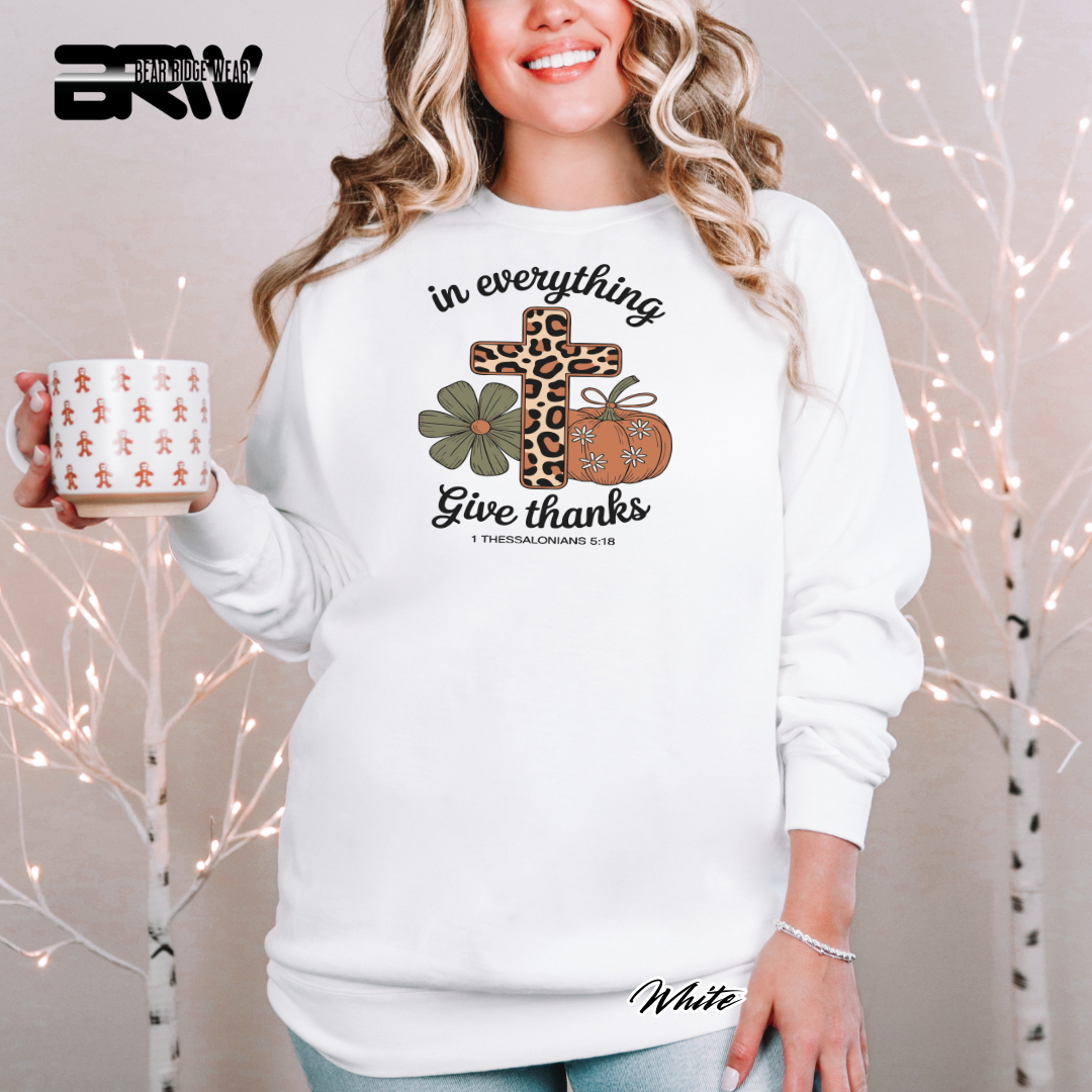 'In Everything Give Thanks' Fall Long Sleeve Tee