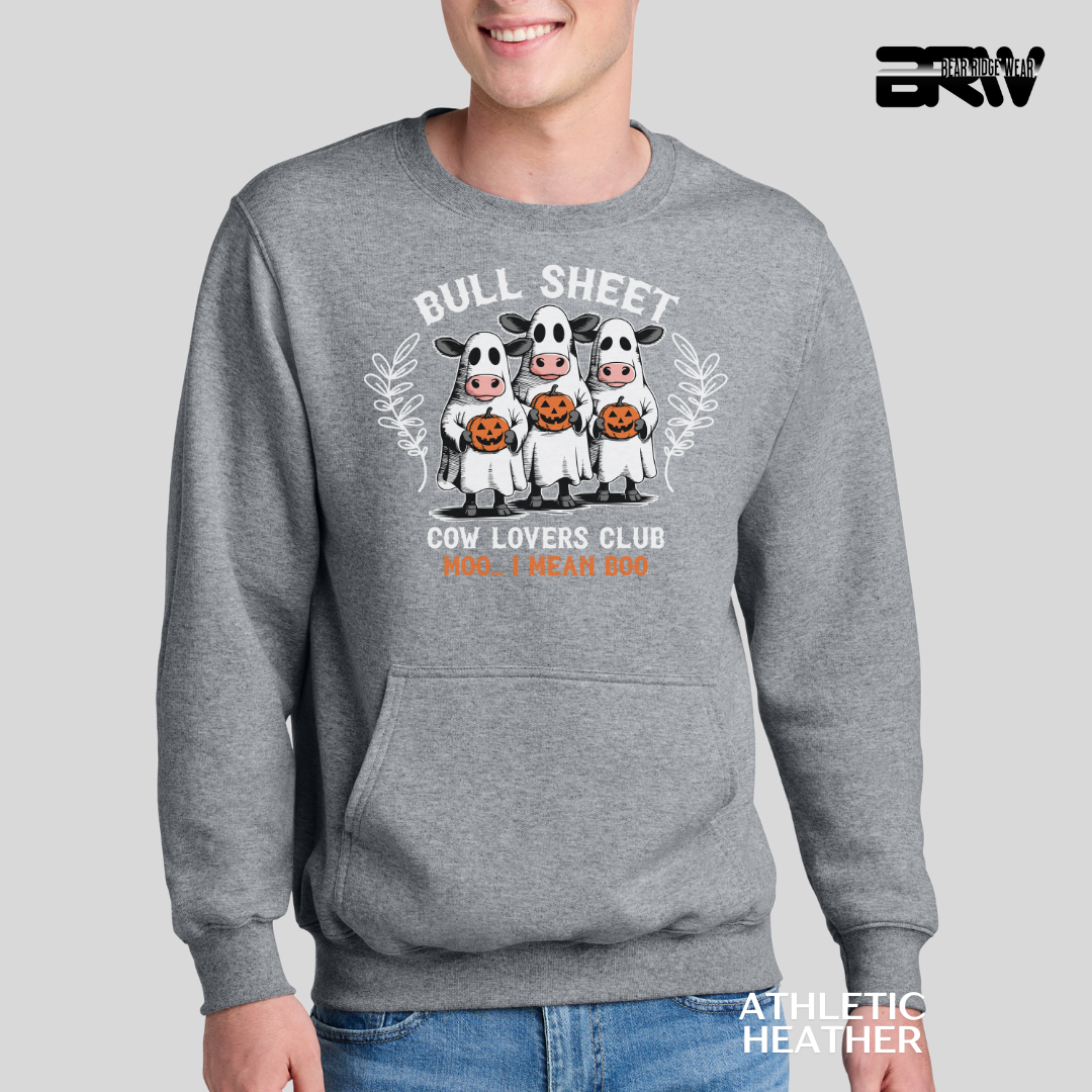 'Bull Sheet' Kangaroo Pocket Fall Crewneck