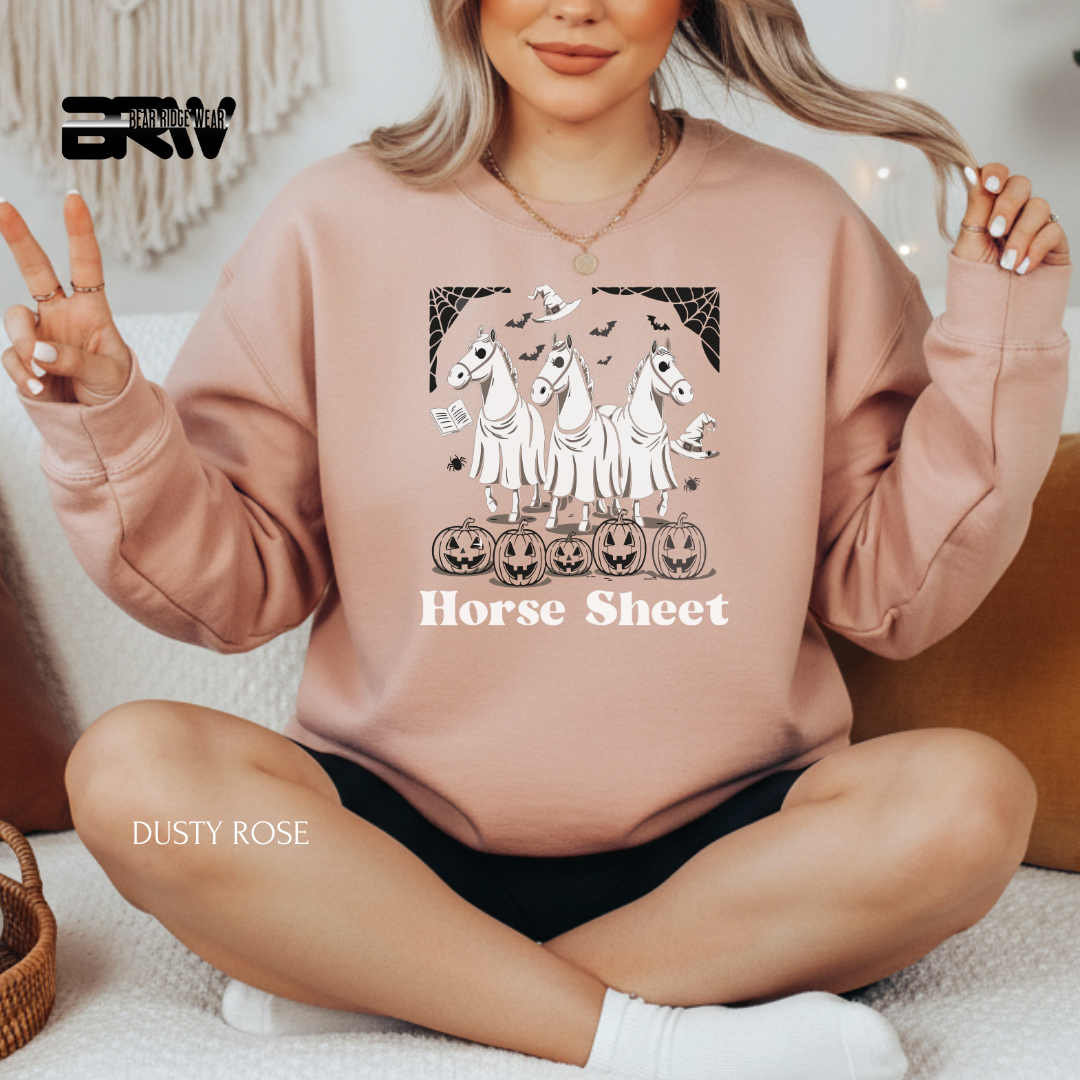 'Horse Sheet' Fall Crewneck Sweatshirt