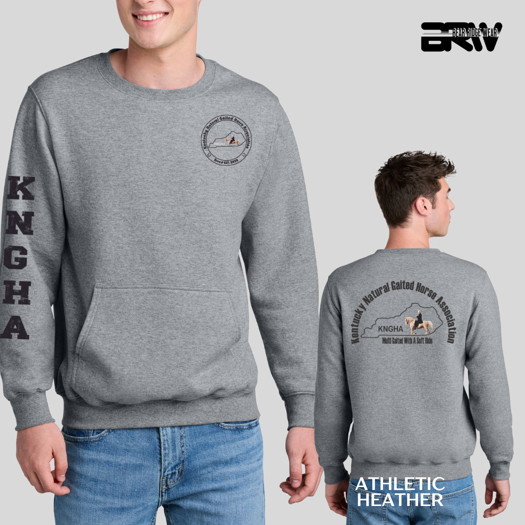 KNGHA Kangaroo Pocket Crewneck Black