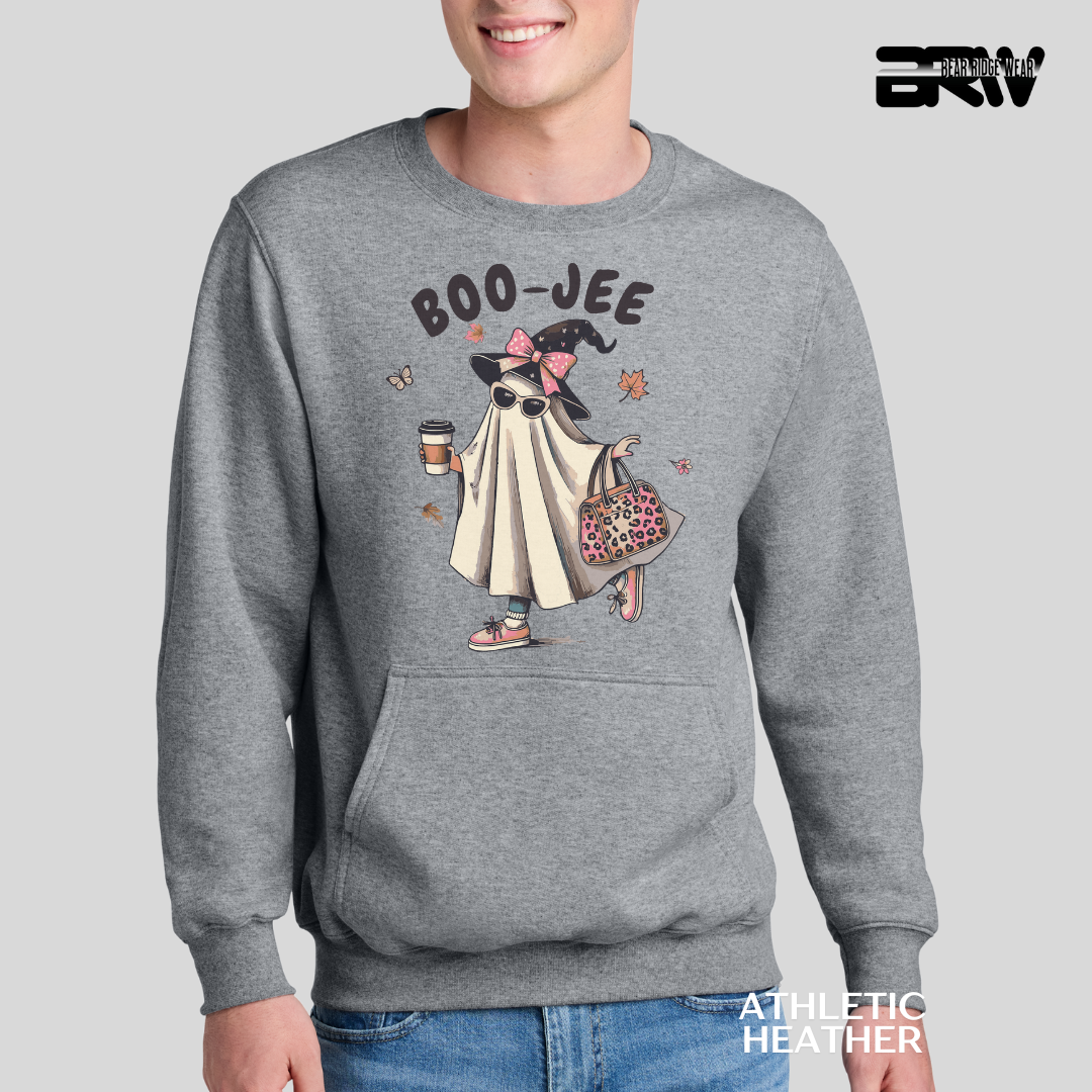 'Boujee With Purse' Kangaroo Pocket Fall Crewneck