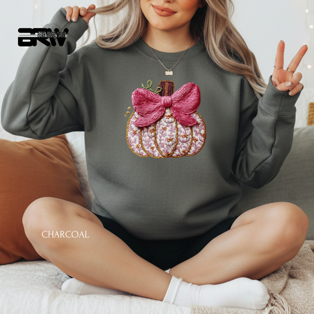 'Stitch Pumpkin' Christmas Crewneck Sweatshirt