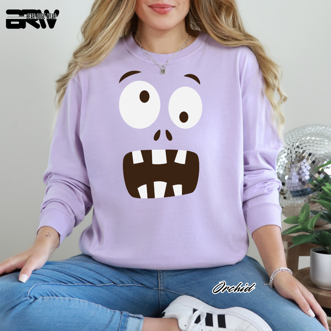 'Monster face' Fall Long-Sleeve Tee