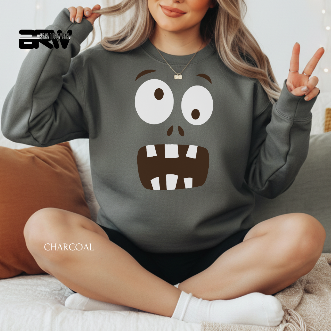 'Monster Face' Fall Crewneck Sweatshirt
