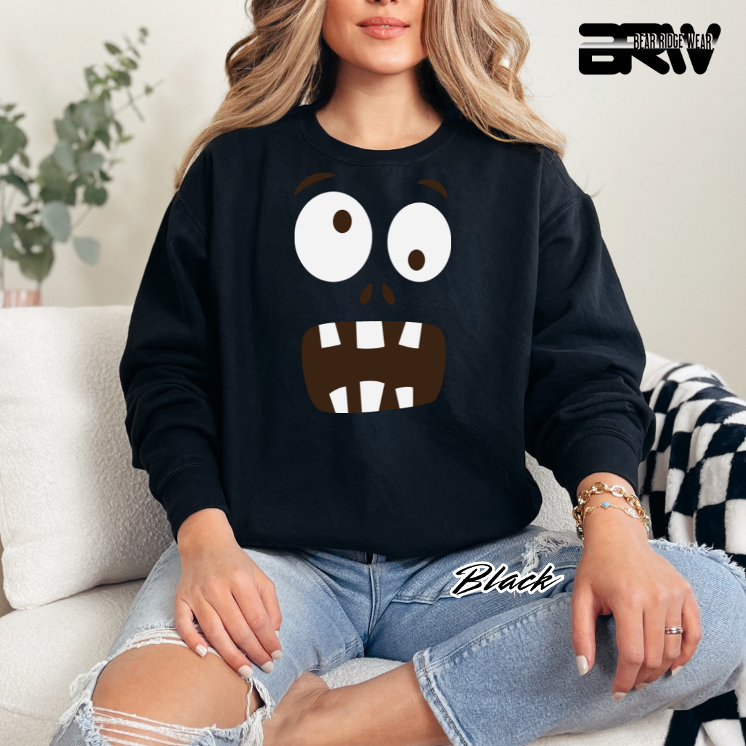 'Monster face' Fall Long Sleeve Tee