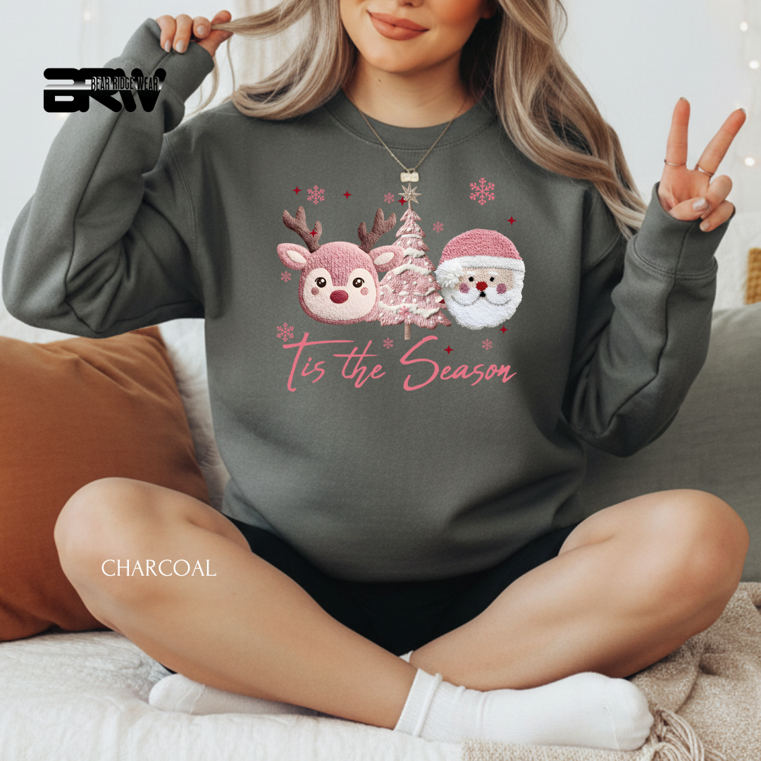 'Tis The Season Yarn 2' Christmas Crewneck Sweatshirt