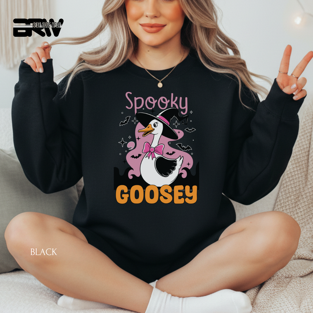'Spooky Goosey' Fall Crewneck Sweatshirt