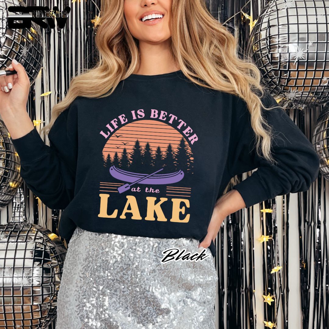 'Life Is Better At The Lake' Summer Long-Sleeve Tee