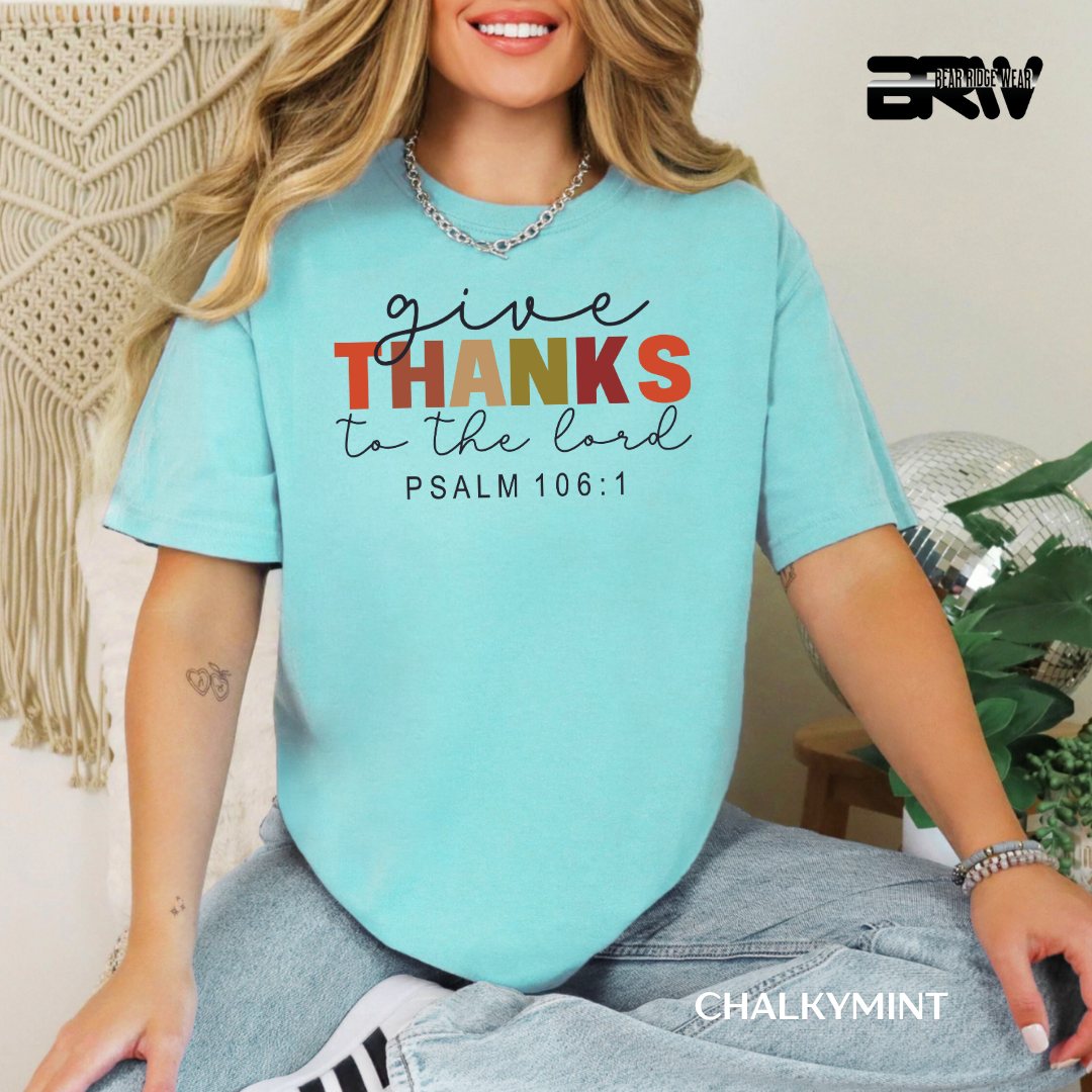 'Give Thanks To The Lord' Faith Tee