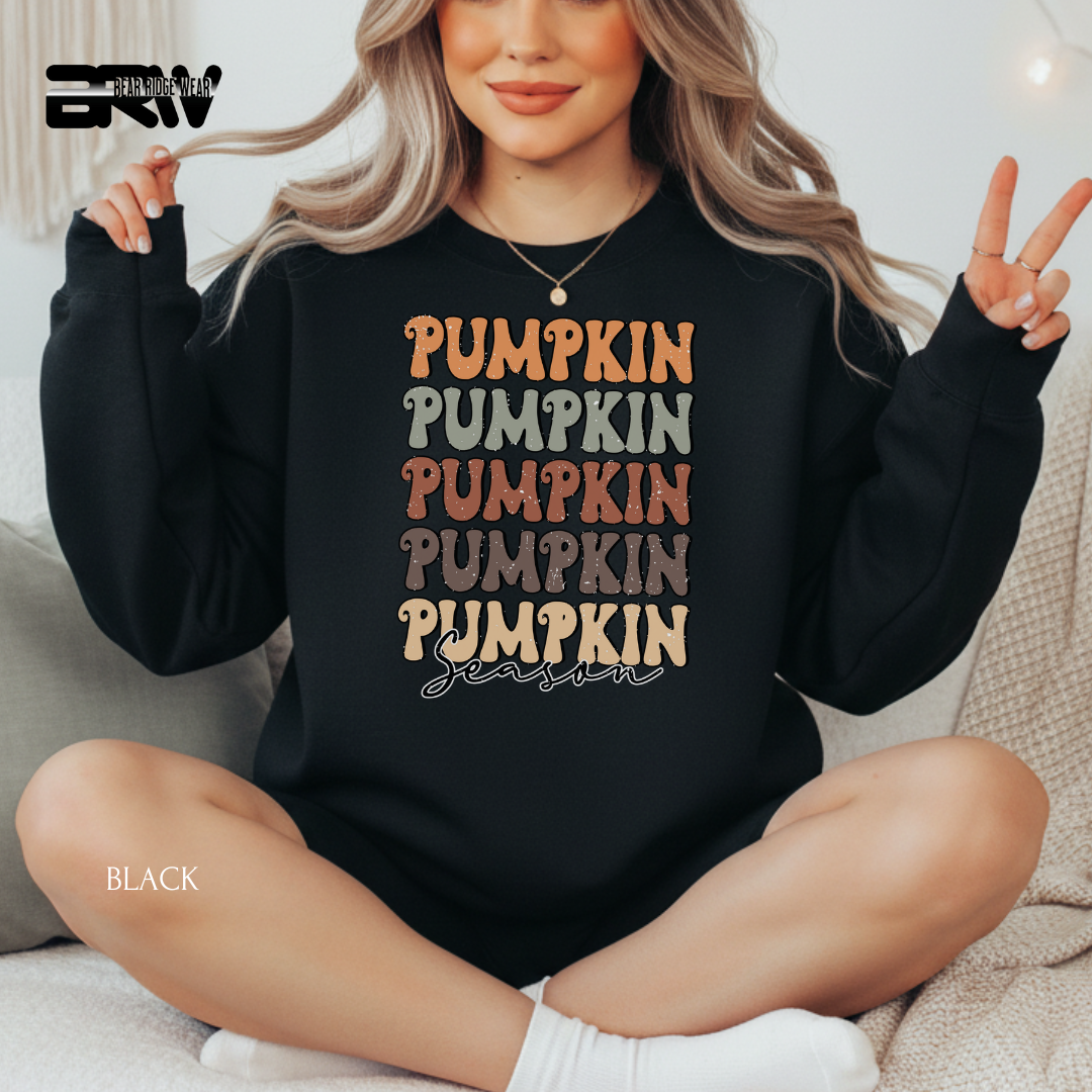 'Pumpkin Pumpkin Season' Fall Crewneck Sweatshirt