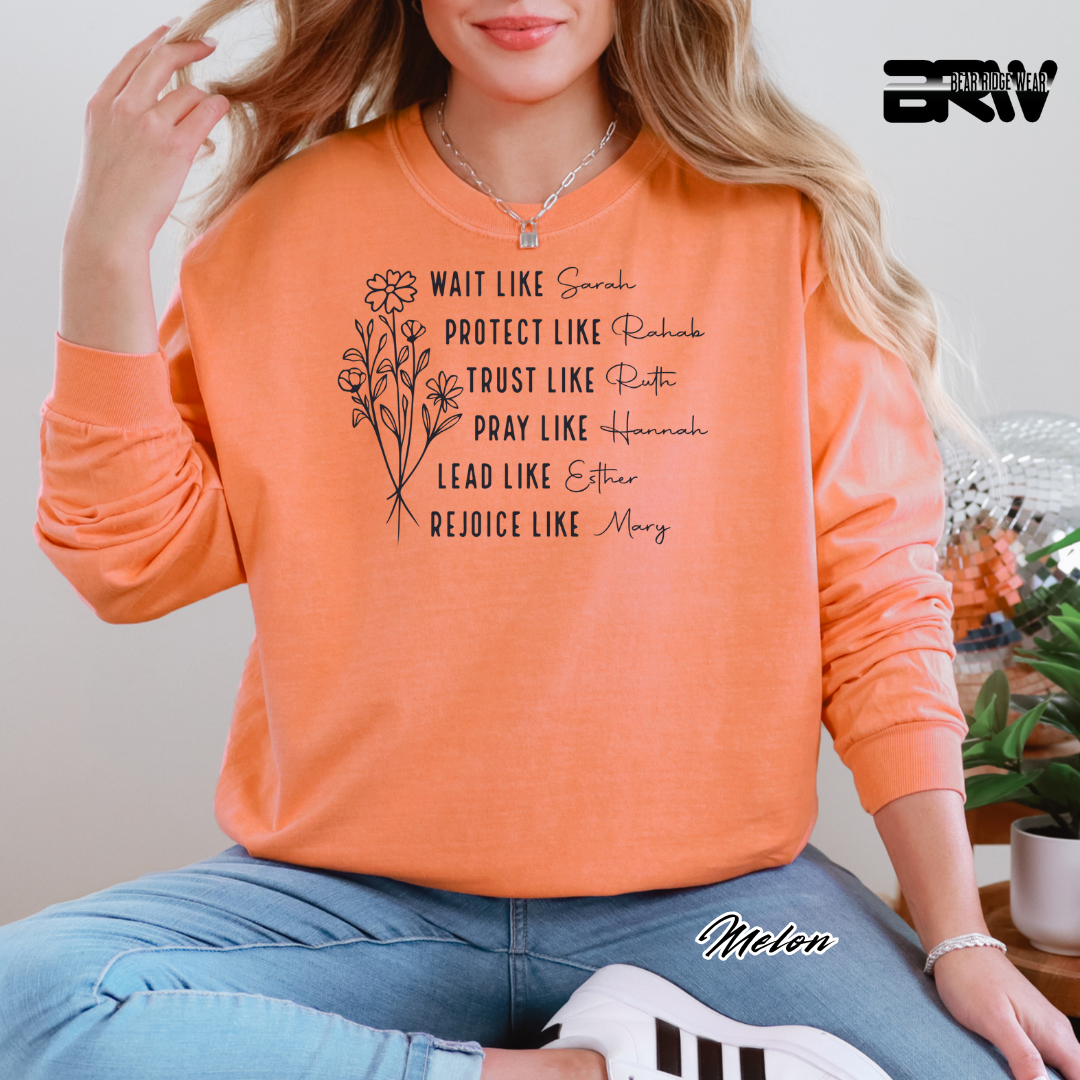 'Women Of Bible with Sleeve' Fall Long-Sleeve Tee