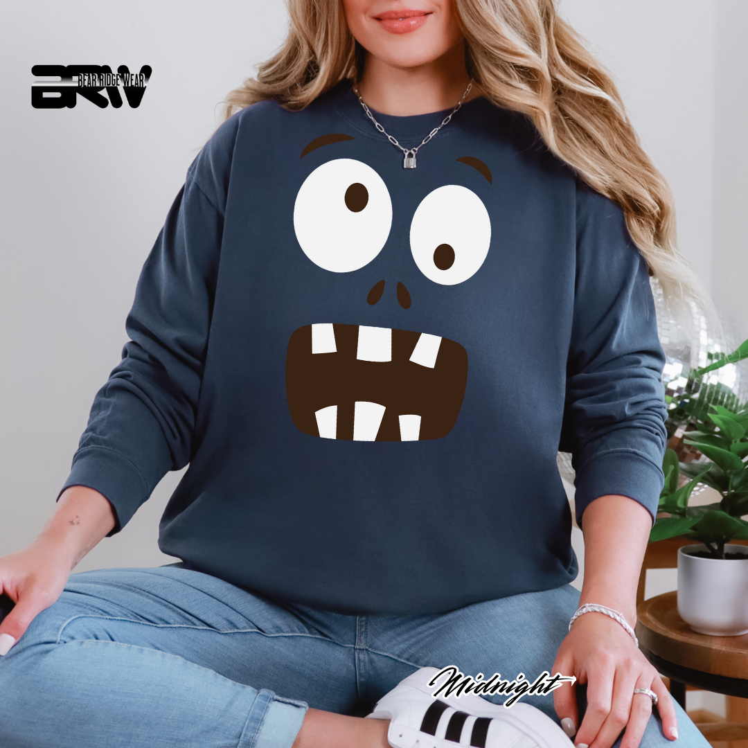 'Monster face' Fall Long-Sleeve Tee