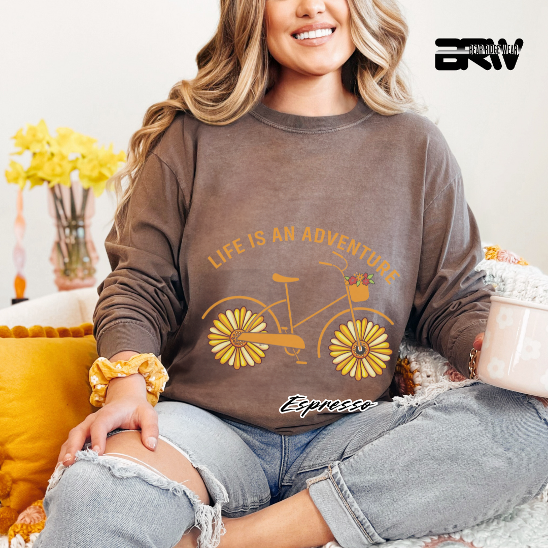 'Life is an adventure' Long Sleeve Tee