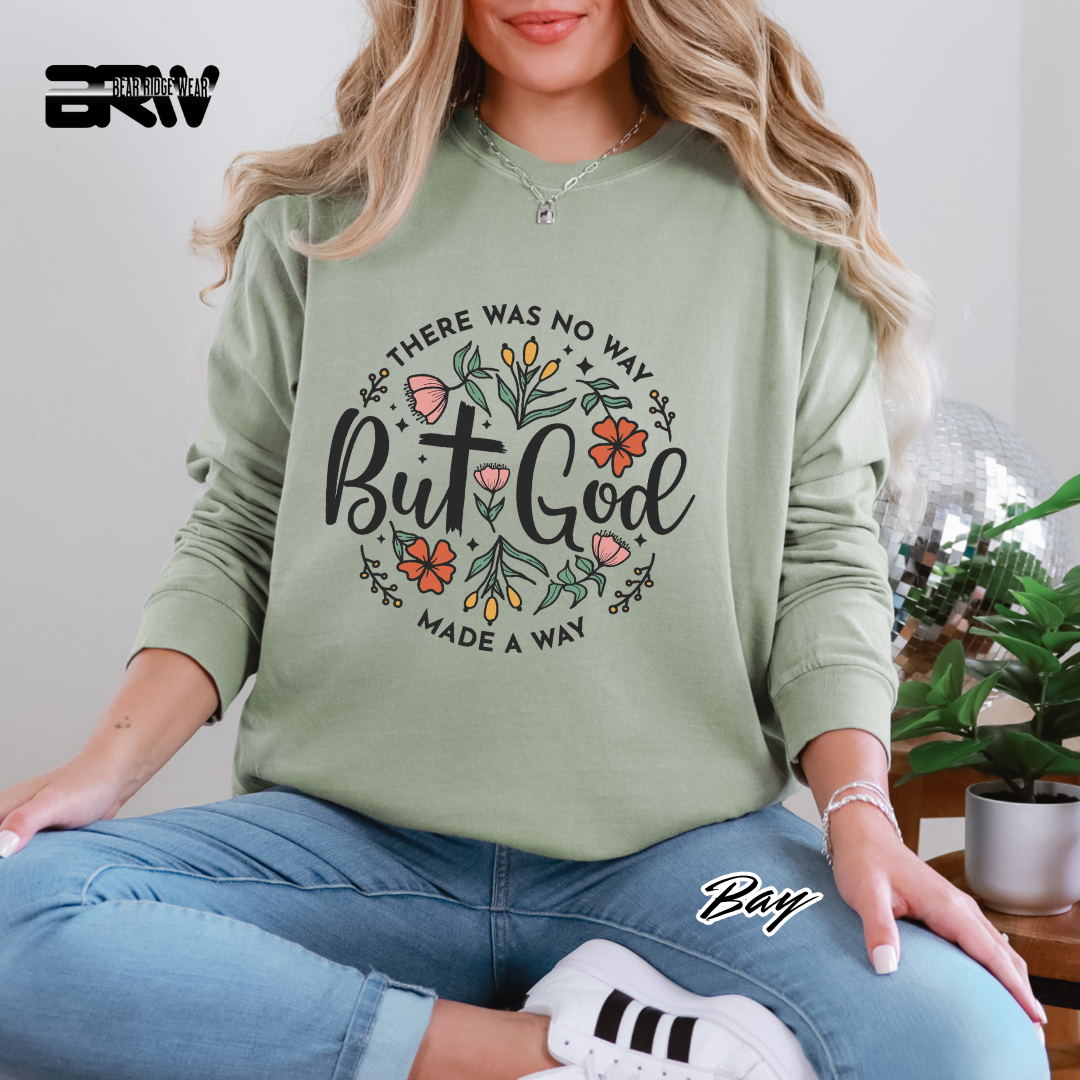 'But God' Long-Sleeve Tee