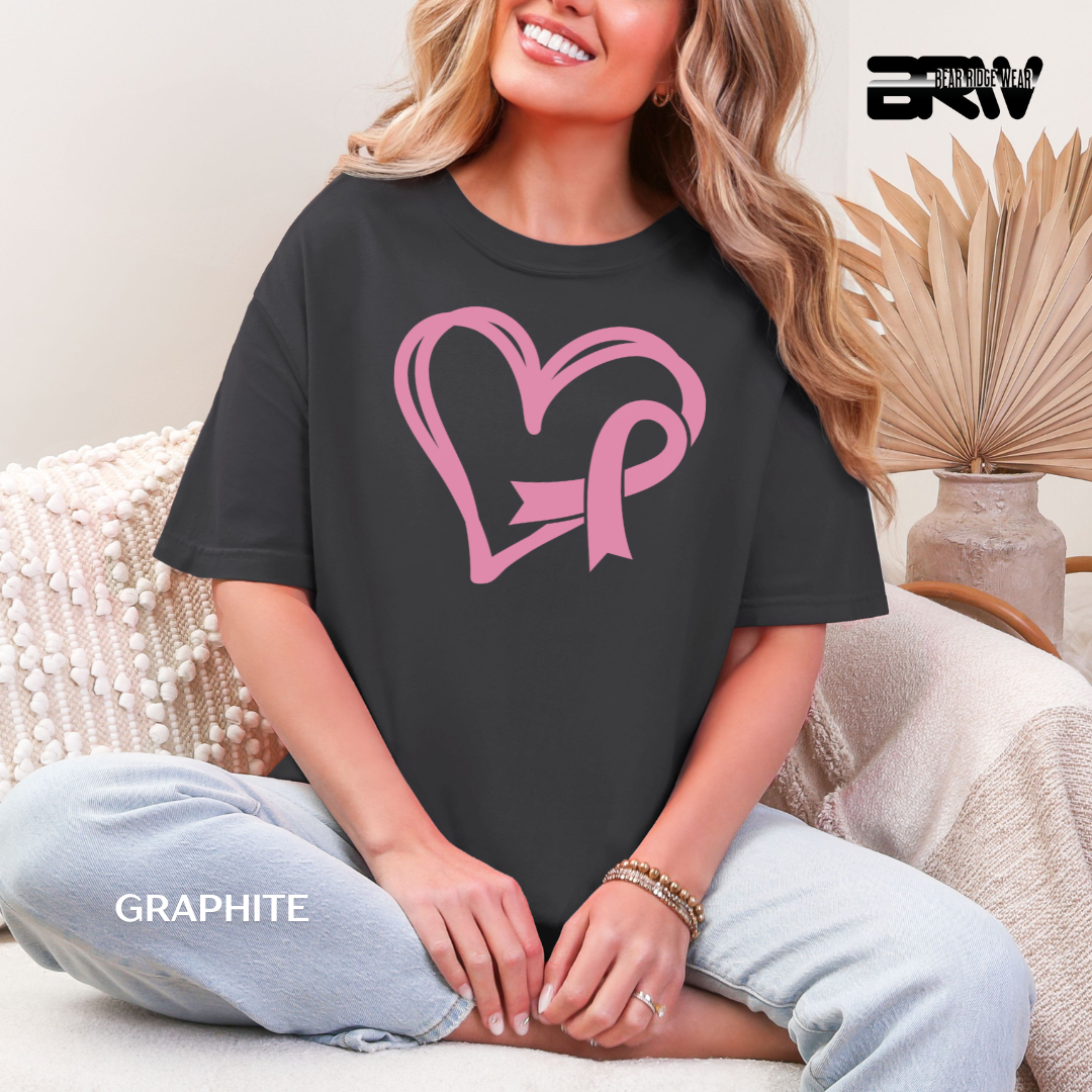 'Heart and Ribbon' Awareness Tee