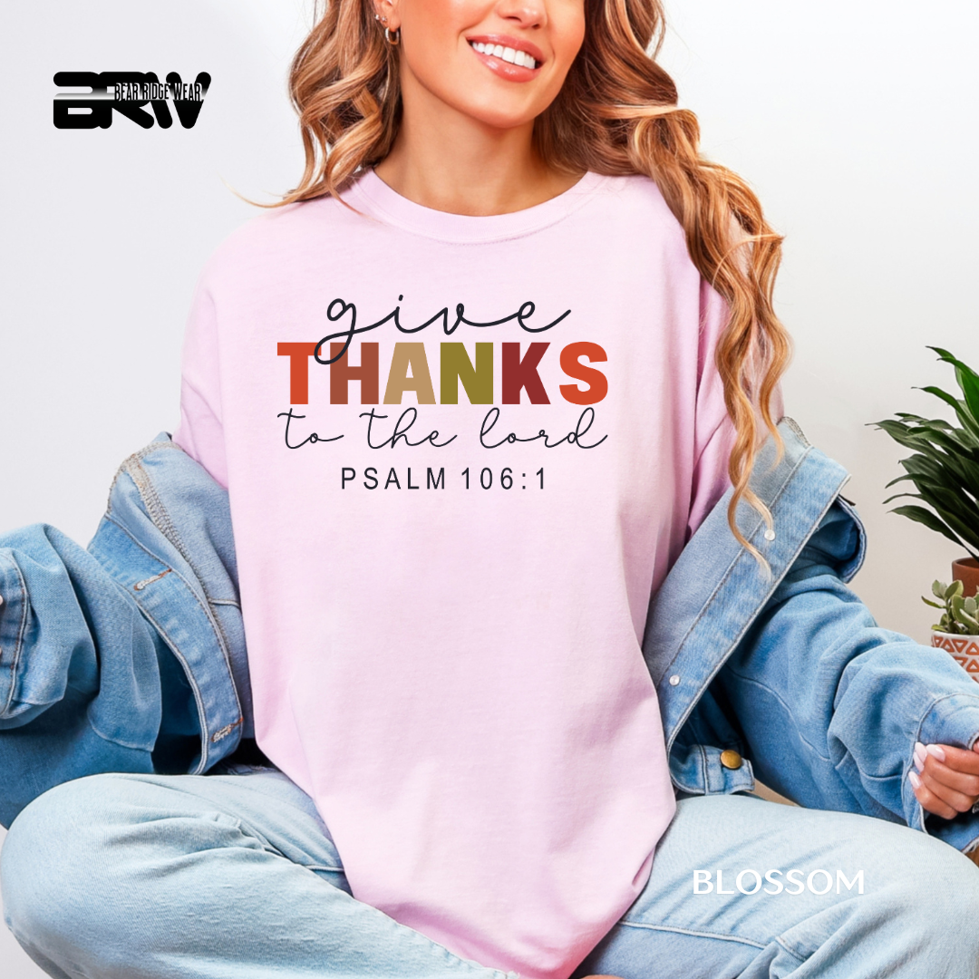 'Give Thanks To The Lord' Faith Tee