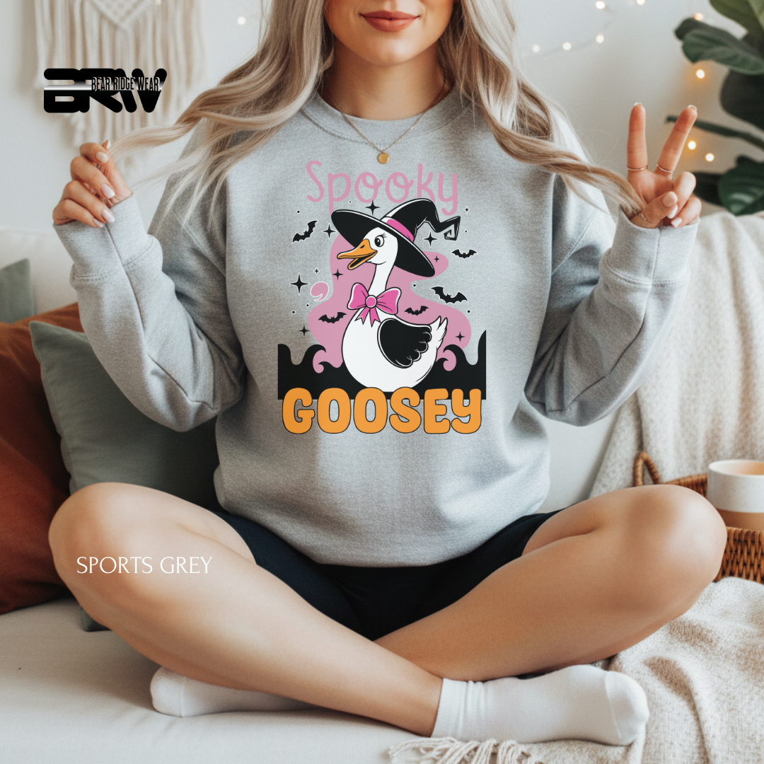 'Spooky Goosey' Fall Crewneck Sweatshirt