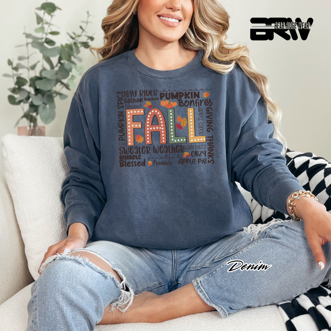 'Fall Hay Rides etc' Fall Long Sleeve Tee
