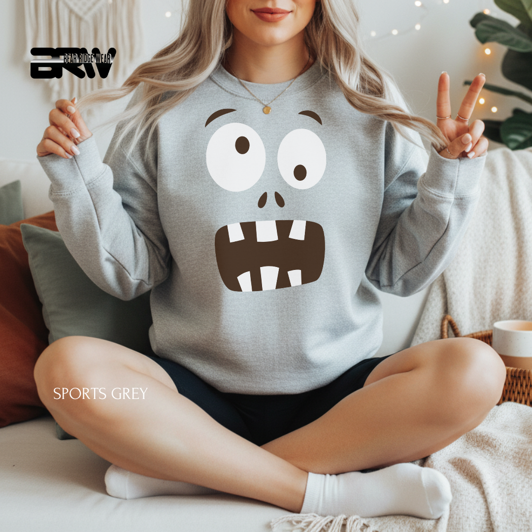 'Monster Face' Fall Crewneck Sweatshirt
