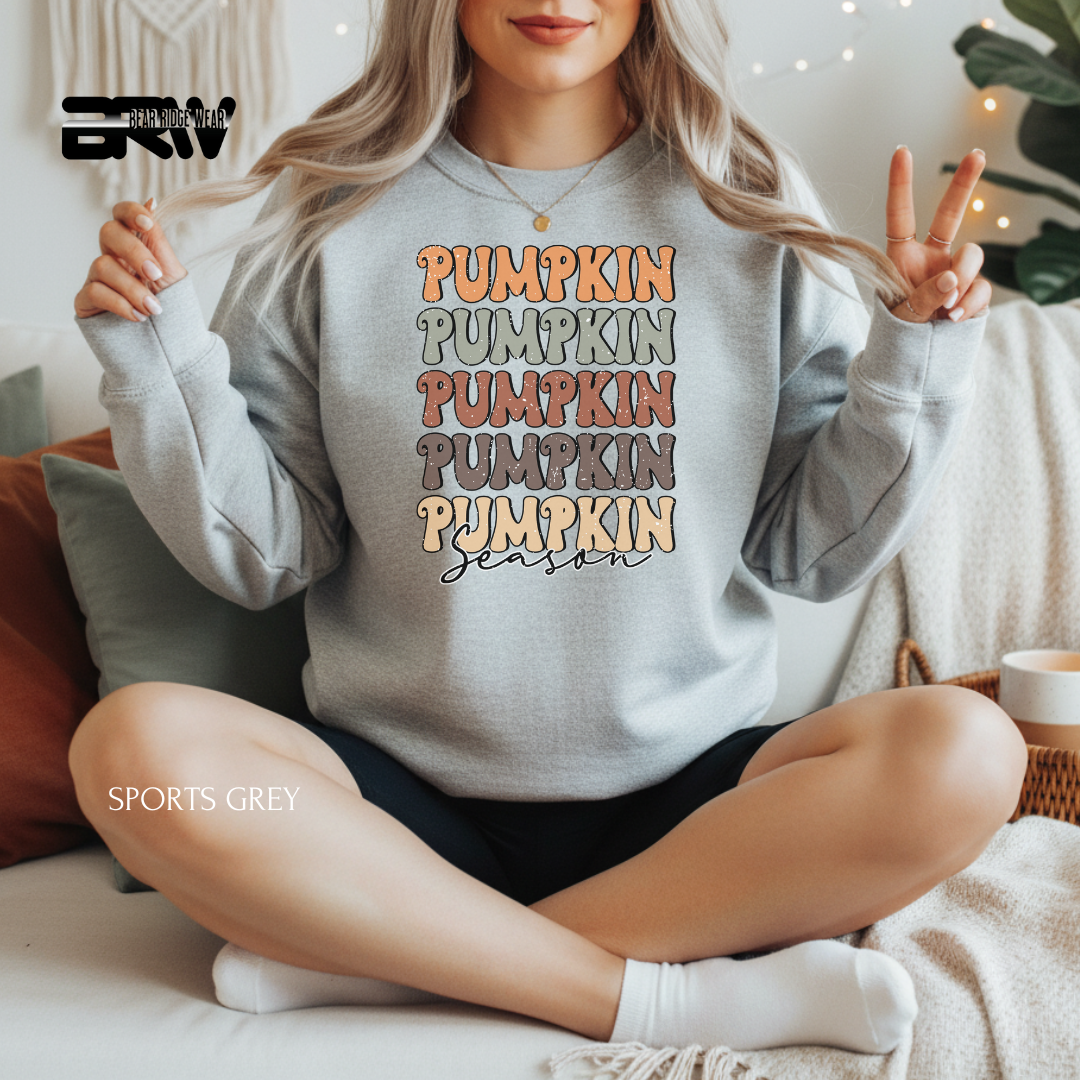 'Pumpkin Pumpkin Season' Fall Crewneck Sweatshirt