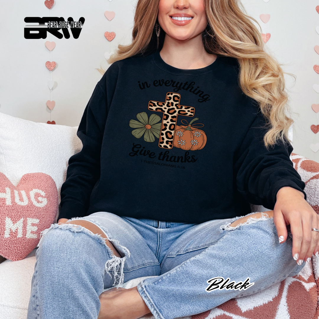 'In Everything Give Thanks' Fall Long Sleeve Tee