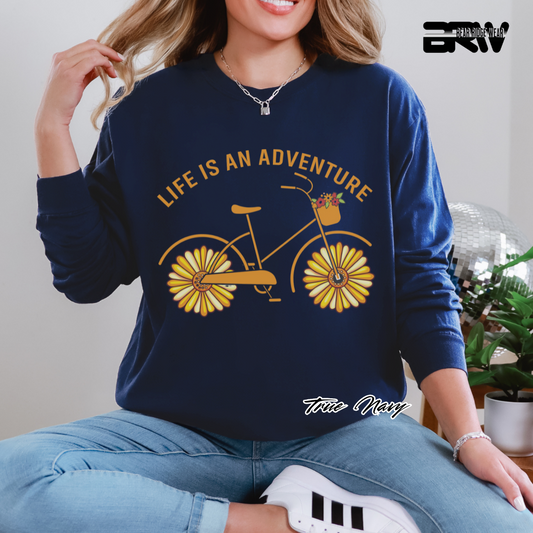 'Life is an adventure' Long Sleeve Tee