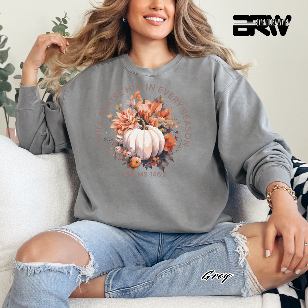 'I Will Praise Him' Fall Long Sleeve Tee