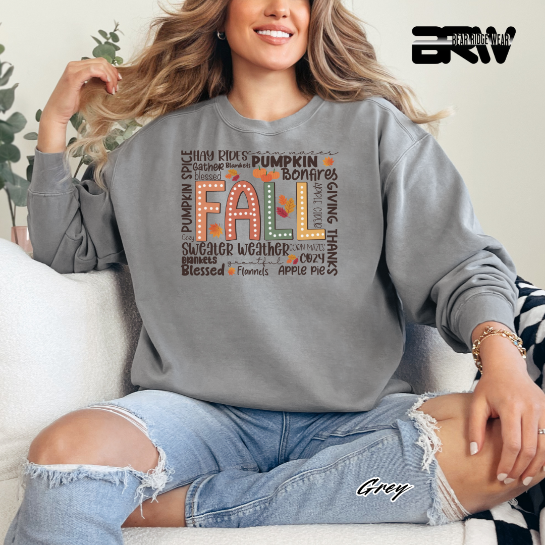 'Fall Hay Rides etc' Fall Long Sleeve Tee