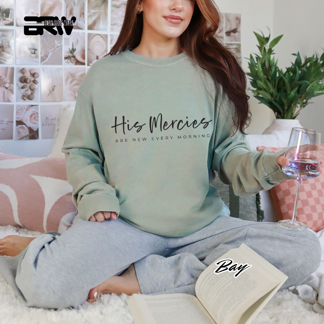 'His Mercies Are New Every Morning' Faith Long-Sleeve Tee