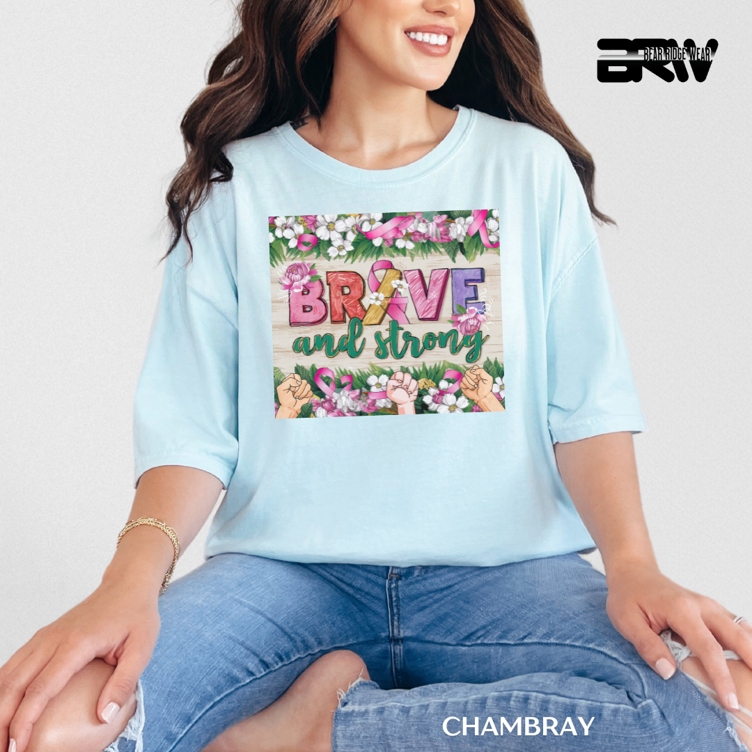 'Brave and strong' Awareness Tee