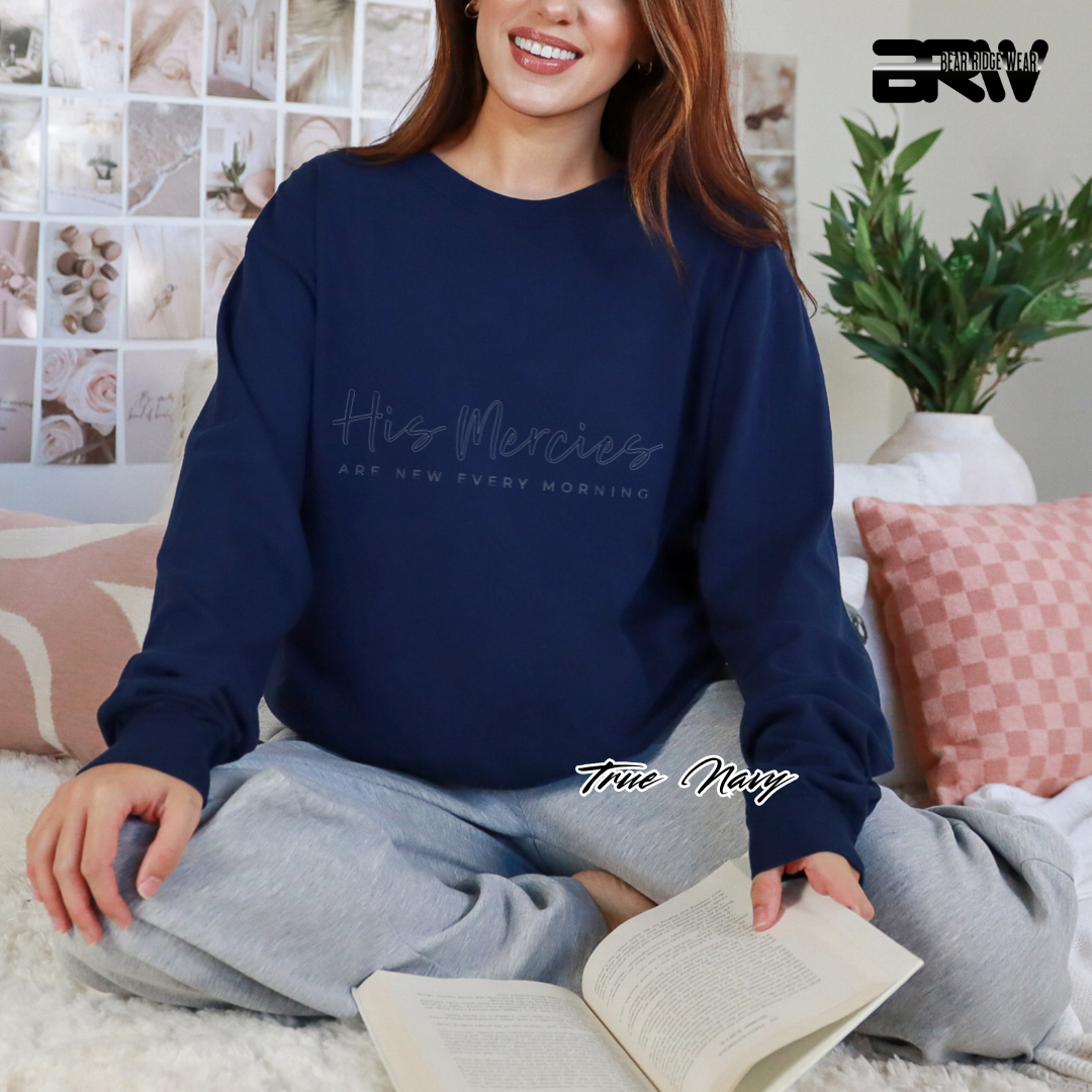 'His Mercies Are New Every Morning' Faith Long-Sleeve Tee