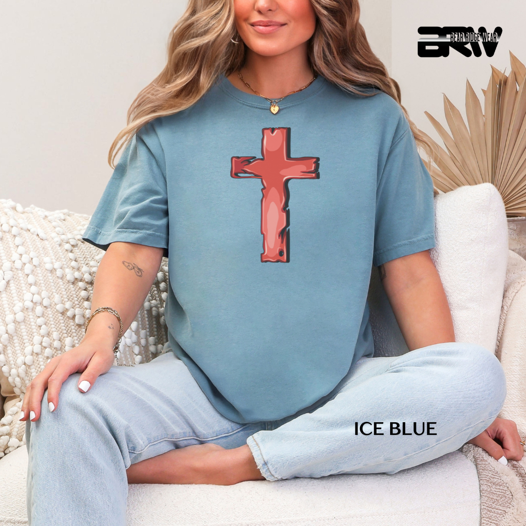 'Cross-Red' Faith Tee