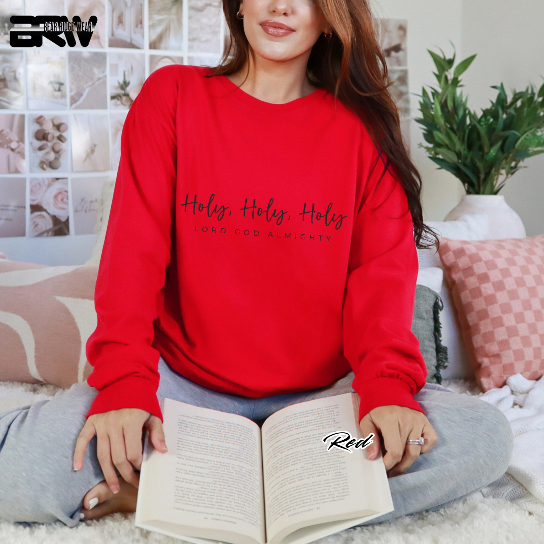 'Holy, Holy, Holy' Faith Long-Sleeve Tee