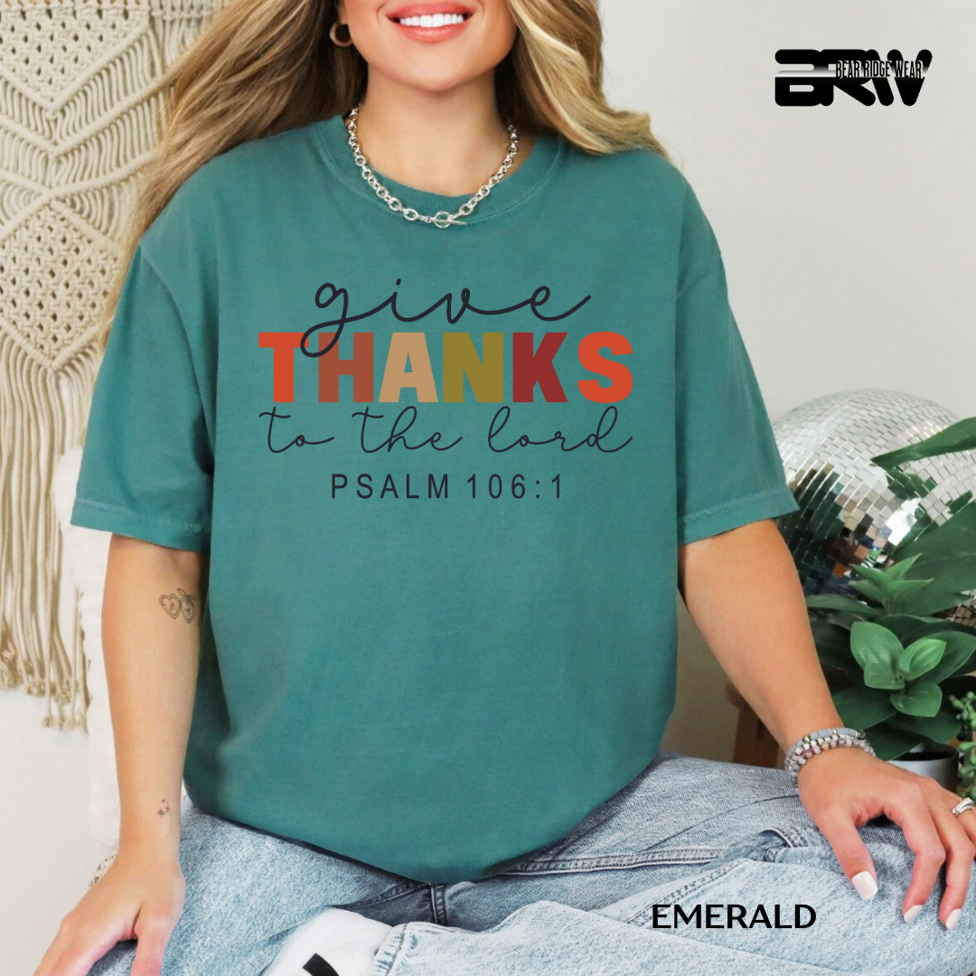 'Give Thanks To The Lord' Faith Tee