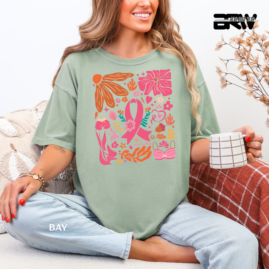 'Breast Cancer Boho' Awareness Tee